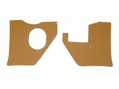 Full Size Chevy Kick Panels Saddle, For Cars With Air Conditioning, Saddle, 1961-1962