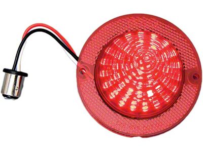 Full Size Chevy LED Taillight Lens, Red, 1960-1961