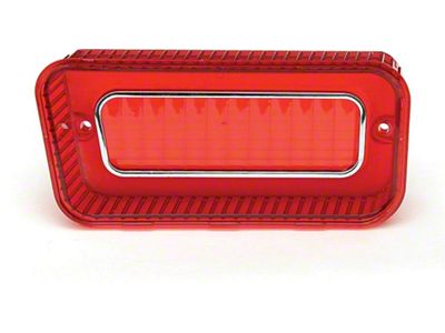 Full Size Chevy Outer Taillight Lens, With Ornament, Left, 1969