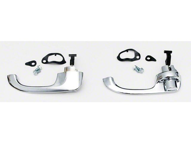 Full Size Chevy Outside Door Handles, Rear, 4-Door, 1969-1970