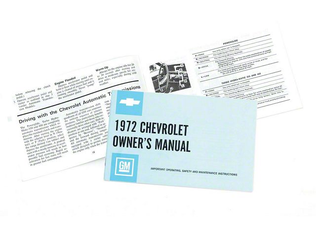 1972 Chevy Car Owners Manual