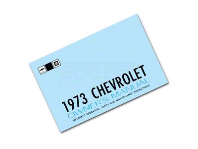 1973 Chevy Car Owners Manual
