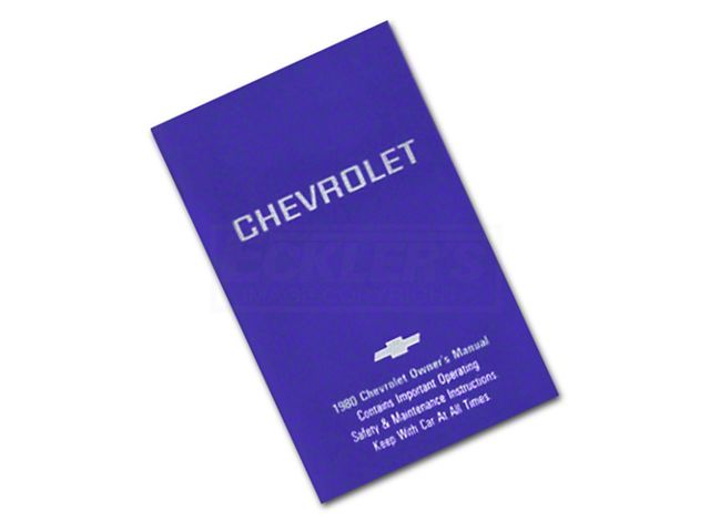 1980 Chevy Car Owners Manual