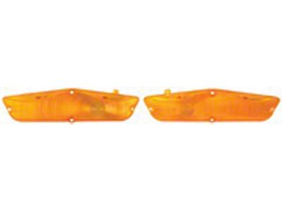 Full Size Chevy Parking Light Lenses, Amber, 1962