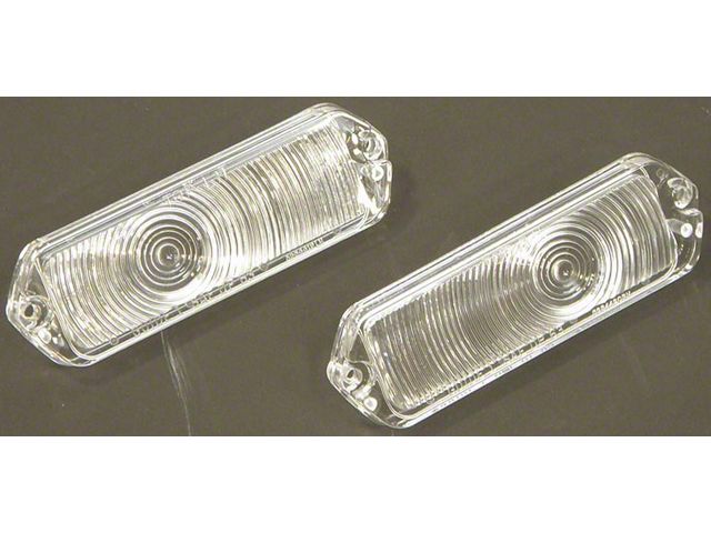Full Size Chevy Parking Light Lenses, Clear, Impala, 1963
