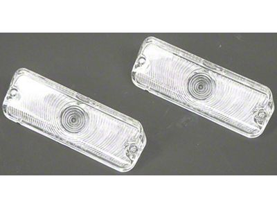 Full Size Chevy Parking Light Lenses, Clear, Impala, 1964