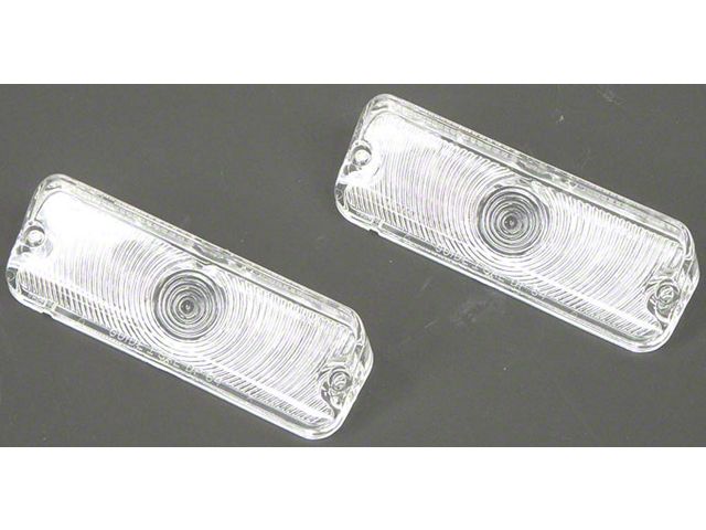 Full Size Chevy Parking Light Lenses, Clear, Impala, 1964