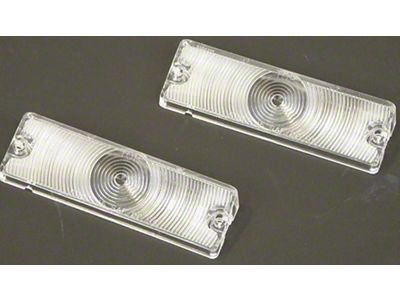 Full Size Chevy Parking Light Lenses, Clear, Impala, 1965