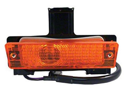 Full Size Chevy Parking & Turn Signal Assembly, With Amber Lens, Left, 1968