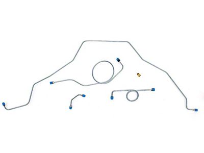 Full Size Chevy Power Front Brake Line Set, With Dual Master Cylinder, 1965-1968