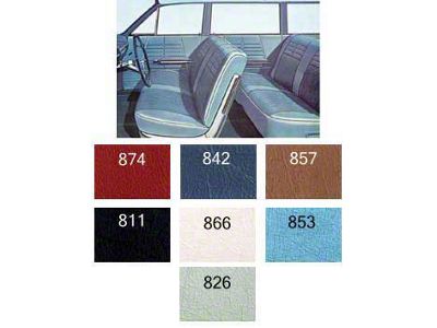 Full Size Chevy Preassembled Door Panel Interior Kit Service, 4-Door Wagon, Impala, 1964