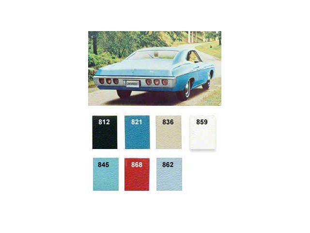 Full Size Chevy Preassembled Rear Quarter Trim Panels, Impala SS Hardtop, 1968