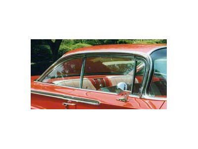 Qtr Glass,Clear,Non-Date Coded,2-Door Hardtop,63-64 (Impala Sports Coupe, Two-Door)
