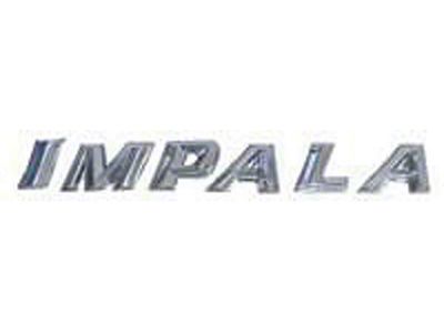 Full Size Chevy Quarter Molding Letters, Impala, 1959