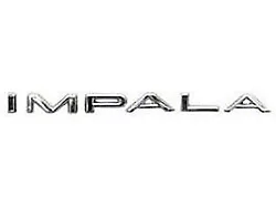 Full Size Chevy Quarter Molding Letters, Impala, 1963