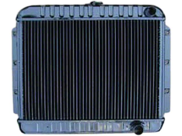 Full Size Chevy Radiator, 4-Core, For Cars With Manual Transmission, 283ci & 327ci, 1964