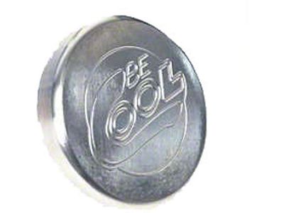 Full Size Chevy Radiator Cap, Be Cool, Billet, Round, Natural Finish