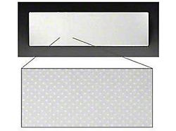 Full Size Chevy Radio Delete Plate, 1958