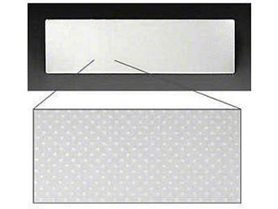 Full Size Chevy Radio Delete Plate, 1958