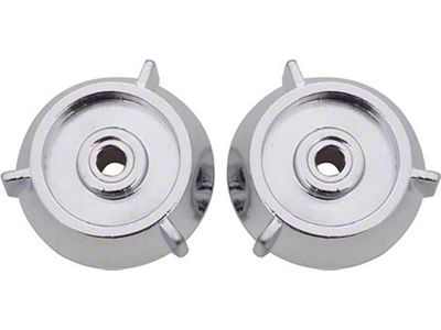 Chrome Inner radio knobs,1964-1965