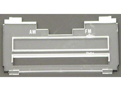 Full Size Chevy Radio Lens, With White Letters, AM & FM Stereo, 1969-1970