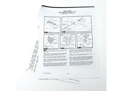 Full Size Chevy Rear Antenna Template, Left Or Right, Except Wagons, 1963