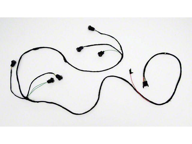 Full Size Chevy Rear Body Wiring Harness, Impala Sport Coupe, 1966