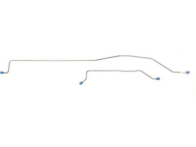 Full Size Chevy Rear End Brake Line Set, Stainless Steel, 1958