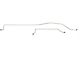 Full Size Chevy Rear End Brake Line Set, Stainless Steel, 1958