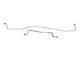 Full Size Chevy Rear End Brake Line Set, Stainless Steel, 1959-1964
