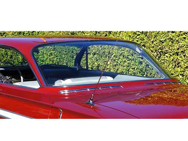 Full Size Chevy Rear Glass, Tinted, 2-Door Hardtop, Impala,1961 (Impala Sports Coupe, Two-Door)