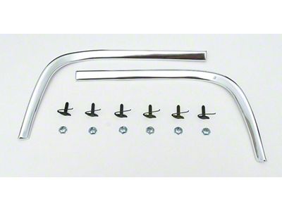 Full Size Chevy Rear Light Moldings, Impala, SS, Convertible & 4-Door, 1967