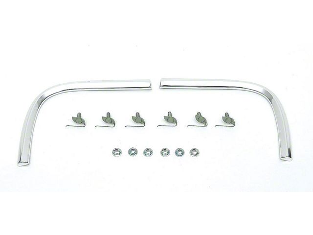 Full Size Chevy Rear Quarter End Inner Cove Moldings, Impala SS & Bel Air, 1964