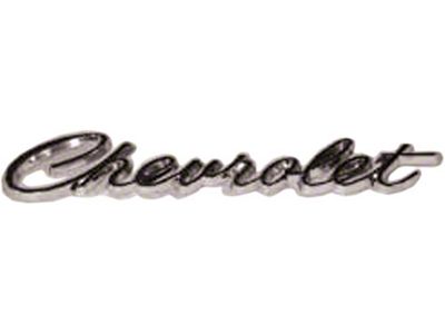 Full Size Chevy Rear Script Emblem, Impala, 1967