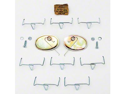 Full Size Chevy Rocker Molding Clip Set, 1959-1961