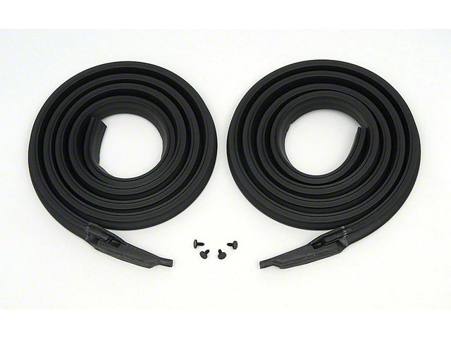 Full Size Chevy Roofrail Weatherstrip, 4-Door Hardtop, Impala, 1965-1966 (Impala Coupe, Four-Door)