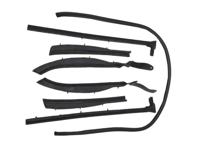 Full Size Chevy Roofrail Weatherstrip Set, Convertible, 1959-1960 (Impala Convertible)