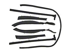 Full Size Chevy Roofrail Weatherstrip Set, Convertible, 1959-1960 (Impala Convertible)