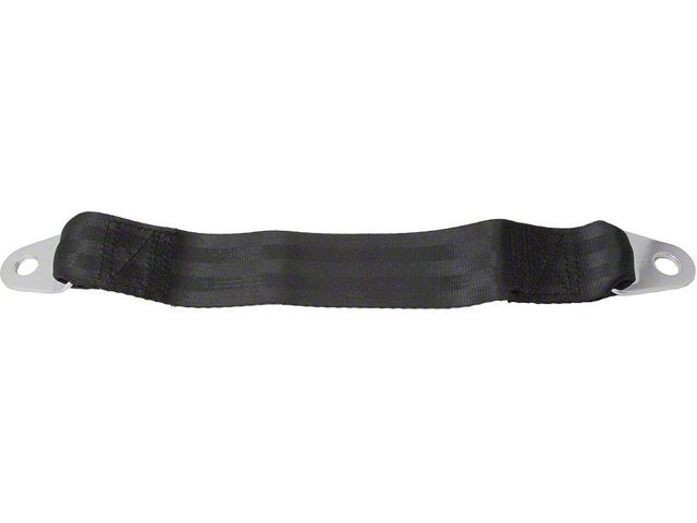Full Size Chevy Seat Belt Extension, 12, Black, 1958-1972