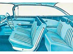 Full Size Chevy Seat Cover Set, 2-Door Hardtop, Impala, 1959 (Impala Sports Coupe)