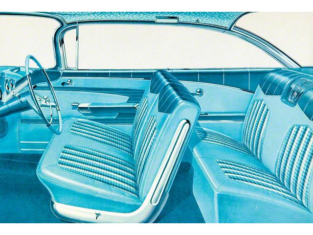 Full Size Chevy Seat Cover Set, 2-Door Hardtop, Impala, 1959 (Impala Sports Coupe)
