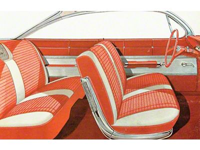 Full Size Chevy Seat Cover Set, 2-Door Hardtop, Impala, 1961 (Impala Sports Coupe, Two-Door)