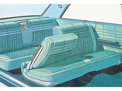 Full Size Chevy Seat Cover Set, 2-Door Hardtop, Impala, 1964 (Impala Sports Coupe, Two-Door)