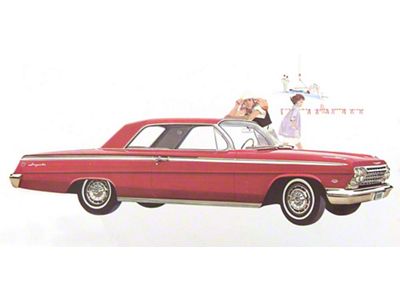 Full Size Chevy Seat Cover Set, 2-Door Hardtop, Impala SS, 1962 (Impala Sports Coupe, Two-Door)