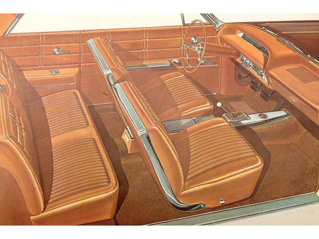Full Size Chevy Seat Cover Set, 2-Door Hardtop, Impala SS, 1963 (Impala Sports Coupe, Two-Door)