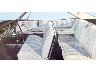 Full Size Chevy Seat Cover Set, 2-Door Hardtop, Impala SS, 1965 (Impala Sports Coupe, Two-Door)