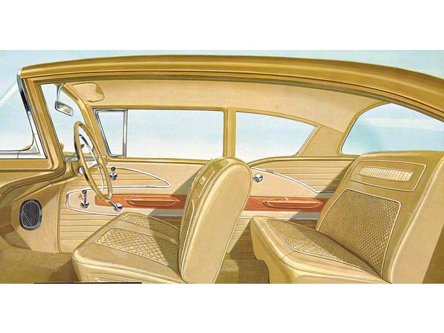 Full Size Chevy Seat Cover Set, 2-Door Sedan, Bel Air, 1958