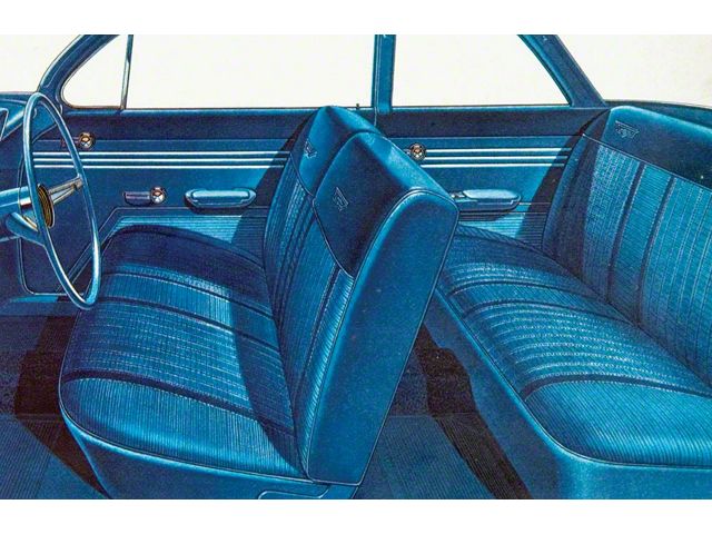 Full Size Chevy Seat Cover Set, 2-Door Sedan, Bel Air, 1961 (Biscayne Sedan, Two-Door)