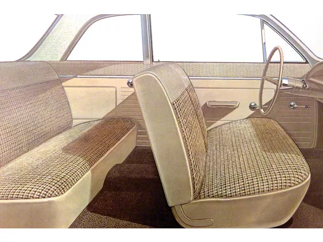 Full Size Chevy Seat Cover Set, 2-Door Sedan, Biscayne, 1963 (Biscayne Sedan, Two-Door)