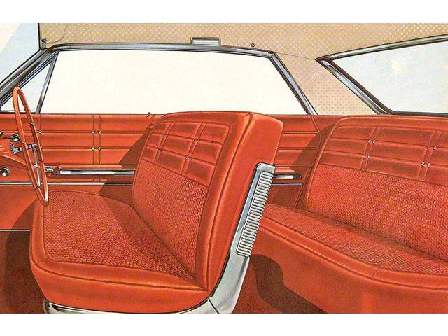 Full Size Chevy Seat Cover Set, 4-Door Hardtop, Impala, 1963 (Impala Coupe, Four-Door)